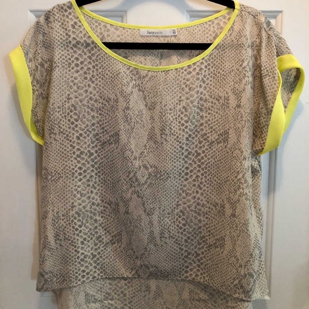 lucyparis NWOT Snakeskin Blouse